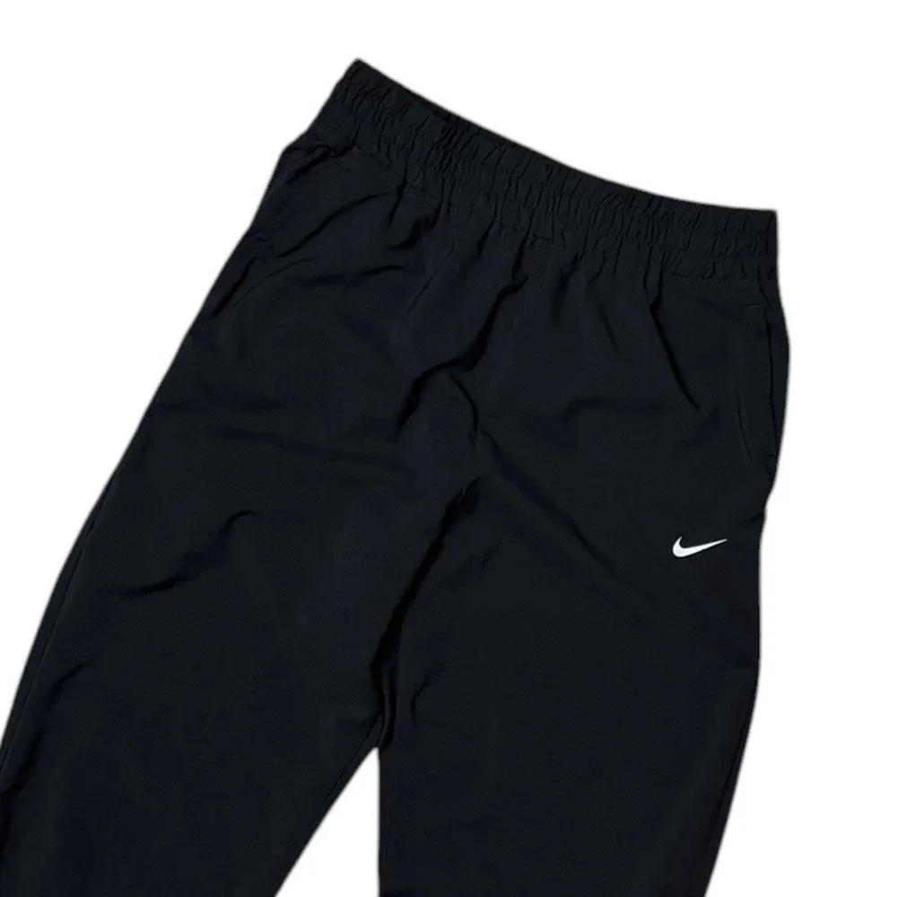Nike Youth Dri-Fit Training Joggers Tapered Drawstring Pants Black Large